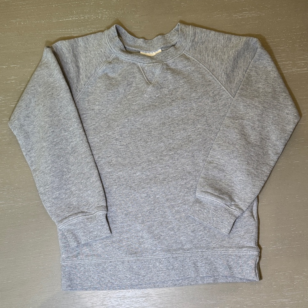 Hanna Andersson Kids Heather Gray Crewneck Sweater